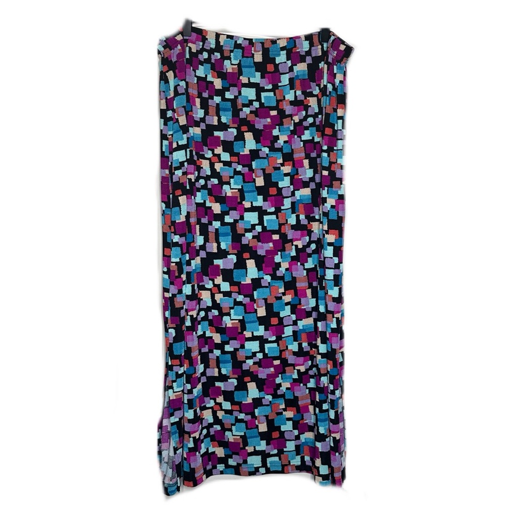 Vintage Baranda Woman Graphic Print Maxi Skirt Size 3X